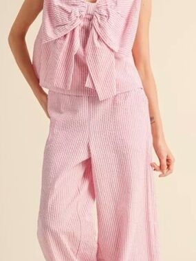 Seersucker pants outfit